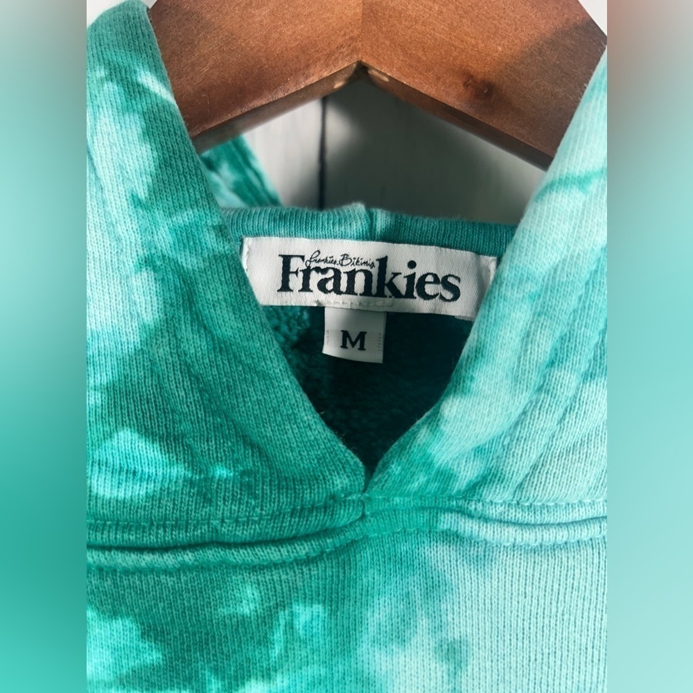 Frankie's Bikinis Burl Sweatshirt Womens Hoodie Tie Dye Long Sleeve Outdoor Sz M - Picture 6 of 10